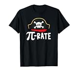 Funny Pi Rate Pirate Captain Hat Pi Day Boys Girls Teacher T-Shirt