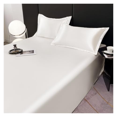 Drap de lit et taie d'oreiller en soie de mûrier blanche ensemble 3pc