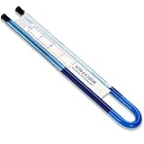 Midcvfrun Easy Read Manometer, Professional U-Shaped Air Pressure Indicator Pressure Gauge for Radon System Monitoring