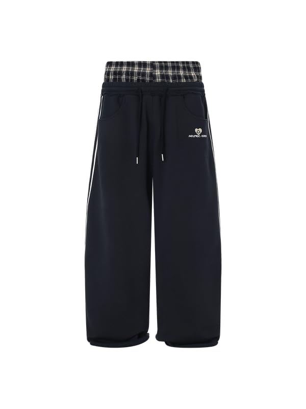Aelfric Eden baggy joggingbroek voor heren, dubbele taille, vintage