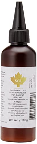 EMULSION de pegamento fluido, 100 ml, para hoja de oro, de plata, metálico