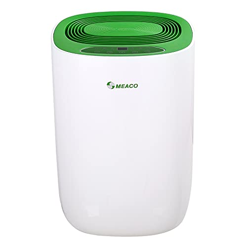 Meaco MeacoDry Dehumidifier (Green) - Ultra Quiet Dehumidifier - Energy Efficient Electric Compressor Dehumidifier for home - Removes Condensation & Damp, prevents Mould
