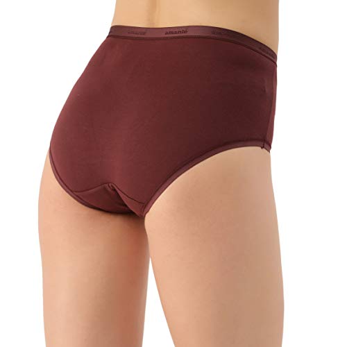 Image of Amante Solid Cotton Full Brief Panty Pack(Pack of 3)