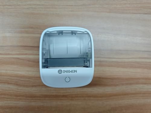 InkWon B21 Bluetooth対応 ラベルプリンター 価格タグ印刷 DIYラベル 業務用ラベルメーカー シール3巻付属 (ホワイトグレー)
