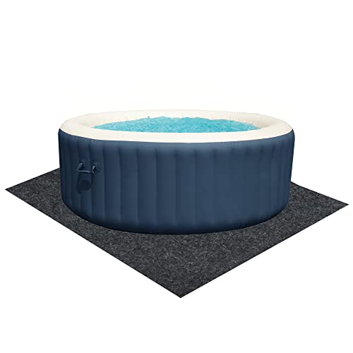 Hot Tubs Mat,Above-Ground Pool Protector Mat,Water-Absorbent Hot Tub Flooring Protector ,Anti-Slip and Waterproof Backing, Protect The hot tubs from wear, Washable Home Equipment Mat.(72