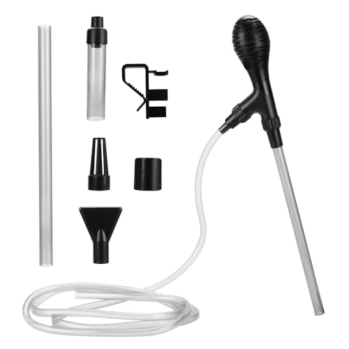 水槽クリーナー 手動ポンプ コケ取り 砂利清掃 水交換 長さ調整 付け替えヘッド 水質浄化 アクアリウム