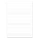 Staufen premio Ringbucheinlagen - 5 Blöcke je 50 Blatt, DIN A4, Lineatur 21 (9 mm liniert), 4-fach Lochung, 90 g/m² Recyclingpapier