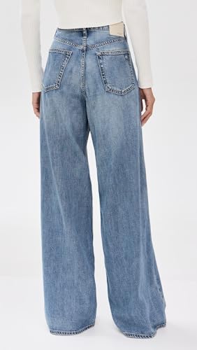 rag & bone Women's Featherweight Sofie High-Rise Full Length Wide Jeans3