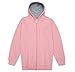 Champion Mens Big and Tall Full Zip Fleece Hoodie LT Pink 3XLT