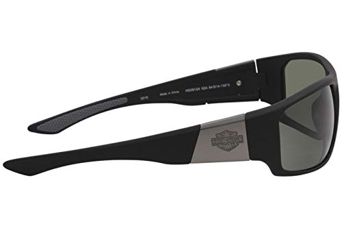 Harley Davidson Eyewear HD0912X Sunglasses - Matte Black Frame, Smoke Lenses, 64 mm HD0912X6402A3