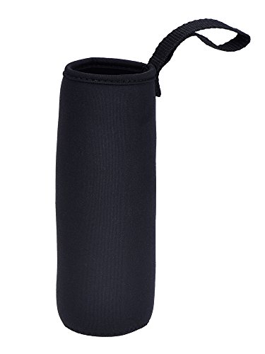 Mudder 2 Pieces Water Bottle Sleeve Neoprene Carrier Nylon Bottle Sleeve For 19.4 Oz Glass Water Bottle, 550 Ml (Black And Navy Blue) #TOP5