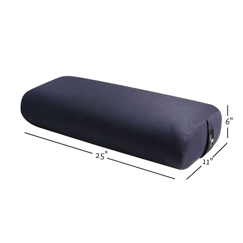 Image of Hugger Mugger Standard Yoga Bolster - Firm, Supportive, Handmade, Durable