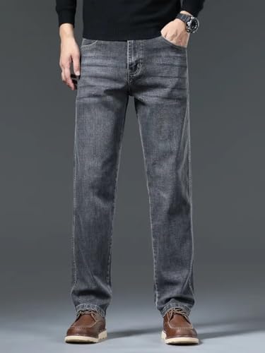 GRECIILOOKS Men's Smart Fit Stretchable Jeans - Gray GREY - Image 4
