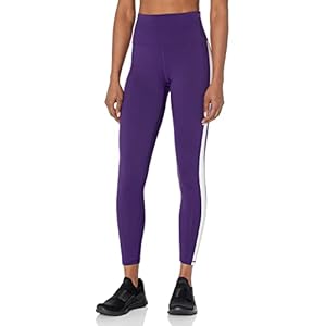 Champion Women’s Absolute 7/8 Track Tights, Women’s Track Tights, Women’s Compression Leggings, C Patch, 25″ Inseam