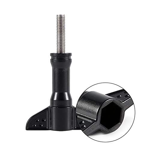 5PCS Thumb Screws Wing Knob Bolt,Tee Long Thumb Knob Bolt Screws,Thread Thumbscrew Adjustable Screws for Yi Sports Camera - Image 4