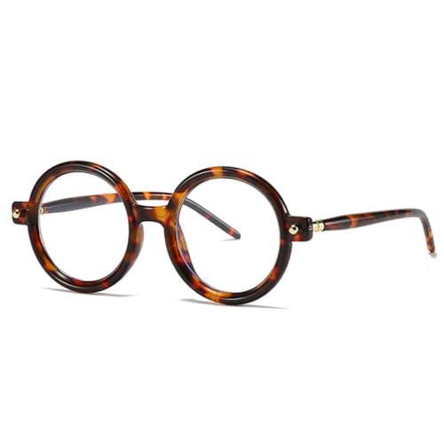 Lunettes de soleil rondes rétro punk au design double couleur tendance