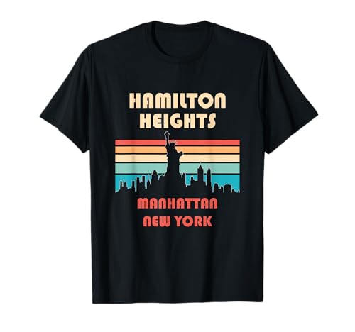 Hamilton Heights Manhattan New York Retrò Vintage Maglietta