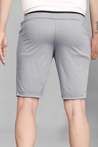 Image of Men's Sports Shorts with Drawstring, Athletic Casual Bermuda Shorts in Multicolor, Zippered Pockets