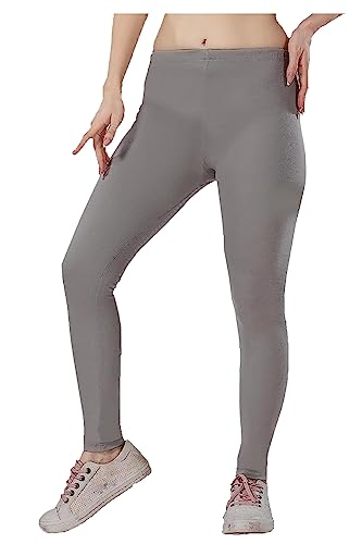 Image of H2 Women's Ankle Length Stretchable Cotton Leggings - Soft Stretch for Casual and Yoga