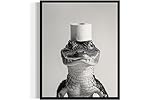 Alligator Bathroom Wall Art Print Poster, Animal Restroom Toilet Paper Decor Posters Prints Home Picture Painting Artwork Gallery 144 (Alligator, 8 x 10 inches, Unframed)