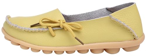 Image of Women's Leather Slipper Loafers Flat Shoes Slip-Ons