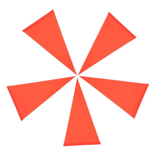 Garneck 5Pcs Bike Safety Flags High Visibility Caution Flags for Bicycles Durable Tear Resistant Warning Pennants Easy to Install for Outdoor Use