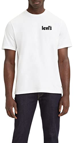 Levi's Men's Big & Tall Ss Relaxed Fit Tee T-Shirt, Poster White, 4XL