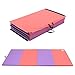 Modern-Depo Gymnastics Mat 10'x4'x2 Foldable Tumbling Mats with Carrying Handles Four Fold Thick Exercise Mat for Home Aerobics Stretching Yoga, Pink Purple