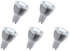 ZQ Mini light bulbs 1 pcs Bestlighting GU10 7 W 1 X COB 600 LM Warm White/Cool White PAR Dimmable Spot Lights AC 220-240/AC 110-130 V , cool white-10#