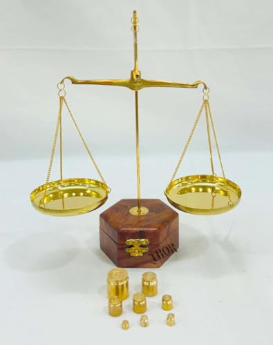 Báscula miniatura de latón con capacidad 50 g miniatura 4