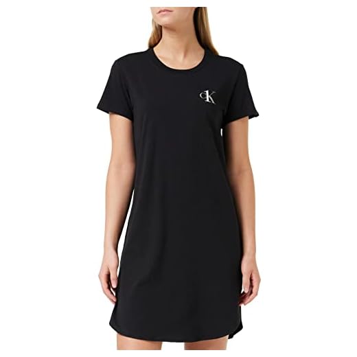Calvin Klein Dam S/S Nattskjorta Nattlinne, svart (svart 001), S