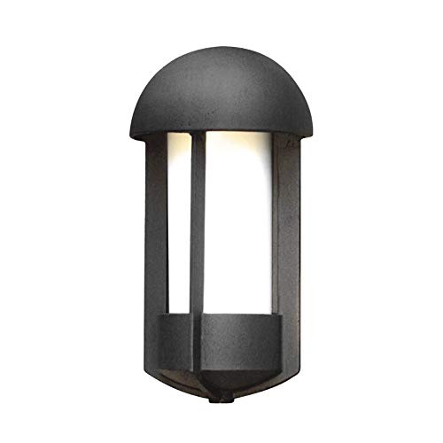 Konstsmide Tyr Wandleuchte, B:20 cm, T: 13cm, H: 38 cm, 1 x 60 W, IP23, lackiertes Aluminium, schwarz 510-752