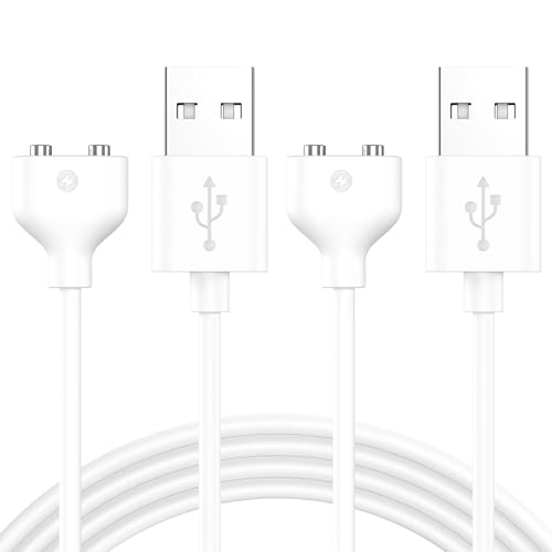Meliya 2Pack Magnetic USB DC Charger Cable(6mm/0.24inch), Replacement Charging Cord for Rechargeable Toys Massagers Electric Toothbrush (6MM-2pack)