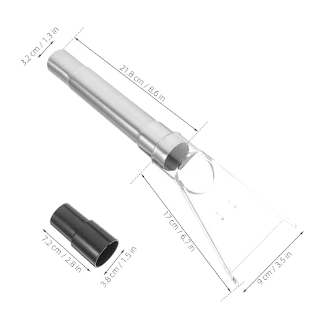 HEALLILY 1 Set Vac Extractor Attachment: Upholstery & Carpet Cleaning Hand Wand with Viewing Head - Car Vacuum Head Hand Tool for Vacuum Cleaner