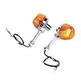 ZOUWZIOU trasera Luces giro Par de intermitentes ámbar para motocicleta para XL100 C70 CT70 CT90 CB350 CM400 CB450