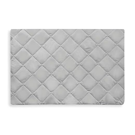 Hauck Bed Me, sábana protectora de colchón de 80 x 50 cm, con esquinas elásticas, sábana bajera suave para colchón de cuna de viaje, color gris