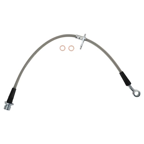 Image of TRQ Front & Rear Brake Hose Set Compatible with 2004-2008 Acura TL