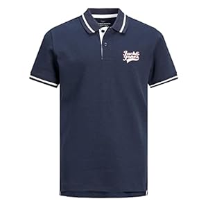 JACK&JONES JUNIOR JJEJERSEY LOGO POLO SS NOOS JR jongens Polo