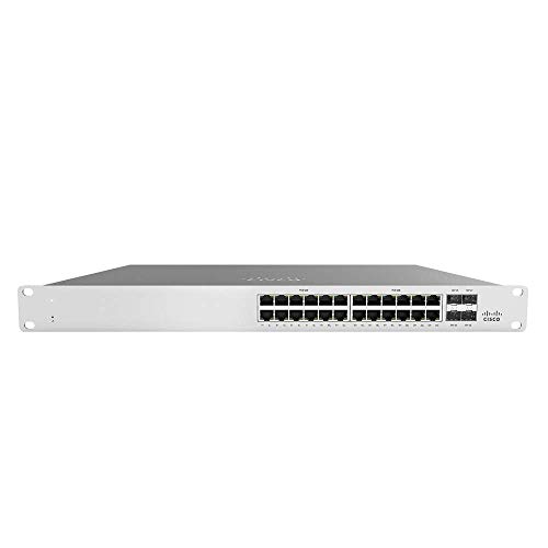 Cisco Meraki MS120-24P-HW 24 Port PoE Cloud Managed Switch - Unclaimed - No License (Renewed)
