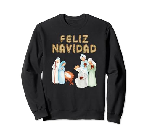 Feliz Navidad Bebe Jesús, María, José, Los Tres Reyes Mago Sudadera