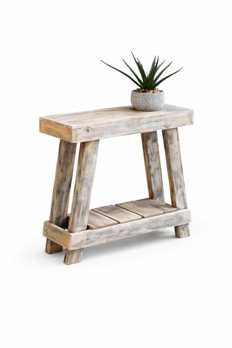 Luxe Aztec Reclaimed Wood Accent Table