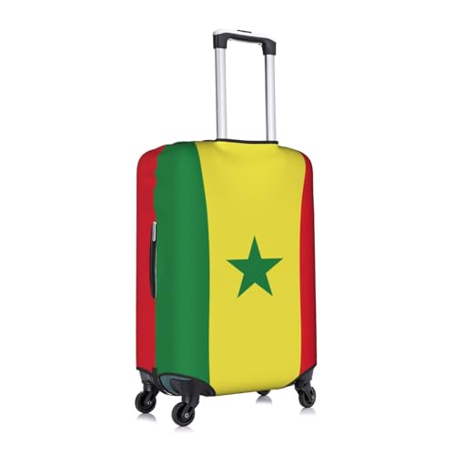 Housse de bagage Sénégal blanche pour valise de taille L extensible - 3