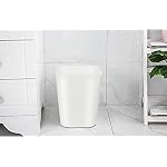 1.6 Gallon Small Trash Can Wastebasket for Kitchen Office Bathroom,Pack of 2(White+Gray) - Image 4