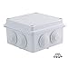Sunnyglade IP65 ABS Plastic Waterproof Dustproof Junction Box Universal Durable Electrical Project Enclosure (3.9