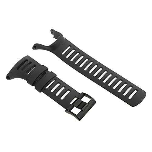 Suunto Ambit3 Ambit 2 Ambit 1ブラックオレンジ用ラバー腕時計 - ブラック 商品画像6