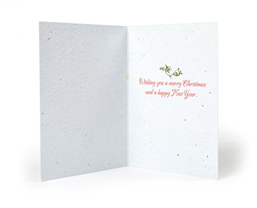 Bloomin Seeds N' Greetings Cards - Handmade Seed Paper - Holiday Tree (8 Pack) #TOP4