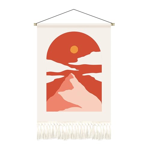 UYVEIS Hanging Paintings Electrical Panel Cover, Fabric Background Cloth Breaker Box Cover Decorative, Removable Fuse Box Cover Decorative Wall(50 * 75cm,Sky L)