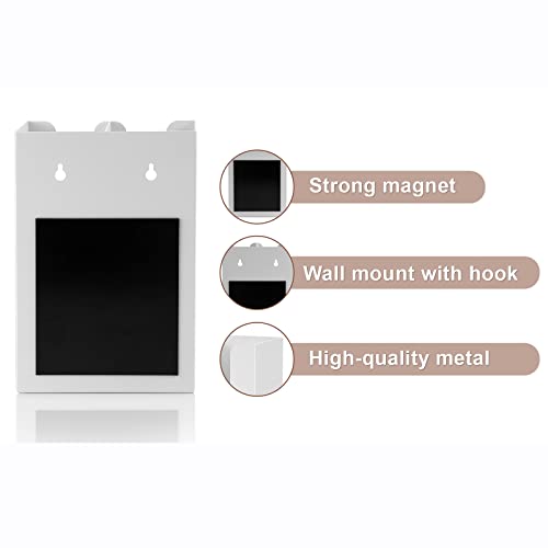 Magnetic Dryer Ball Holder for Laundry Room,Iron Dryer Ball Dispenser for Laundry Storage Container,Laundry Dryer Balls Organizer,Magnetic Dryer Ball Basket,Laundry Room Organizer,White(No Balls)