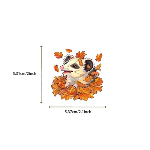 50Pcs Possum Stickers Decals Bulk Funny Latin America Animal Possum Waterproof Vinyl Opossum Sticker Graphic Eat Fast Live Trash Girls and Boys Kids Gifts (Possums)