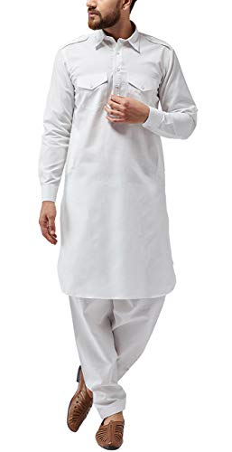 Image of SOJANYA (Since 1958 Men's Silk Blend Light Green Kurta & Nehrujacket with White Pyjama Combo